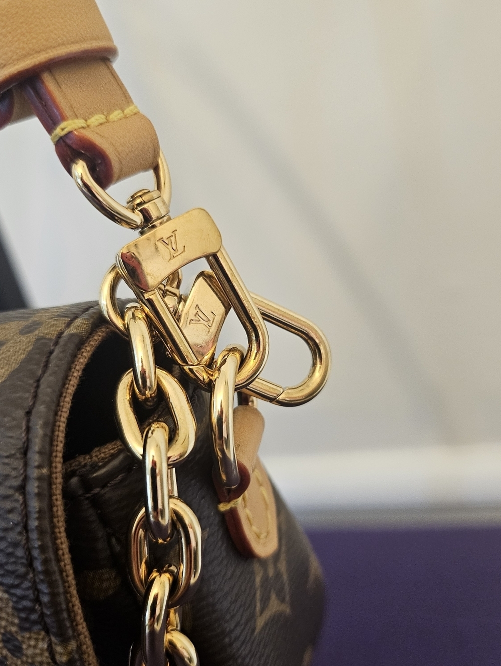Louis Vuitton Ivy Wallet On Chain Monogram Microchipped w/ Dustbag - Picture 7 of 15
